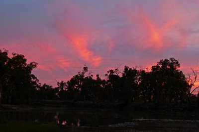 Sunset on the Murray