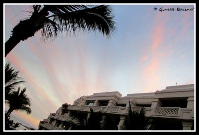 coucher de soleil au Barcelo