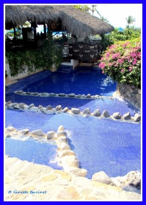 restaurant italien Capri et piscines en cascades