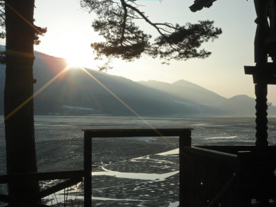 2012-03 Eis mit Sonnenuntergang.JPG