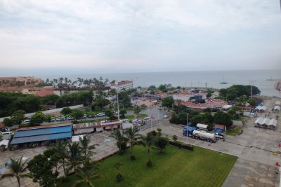 From cruise ship marina looking out to the sea