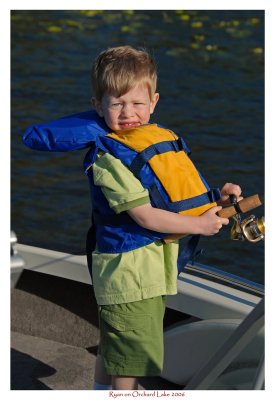 Ryan fishing on Orchard lake