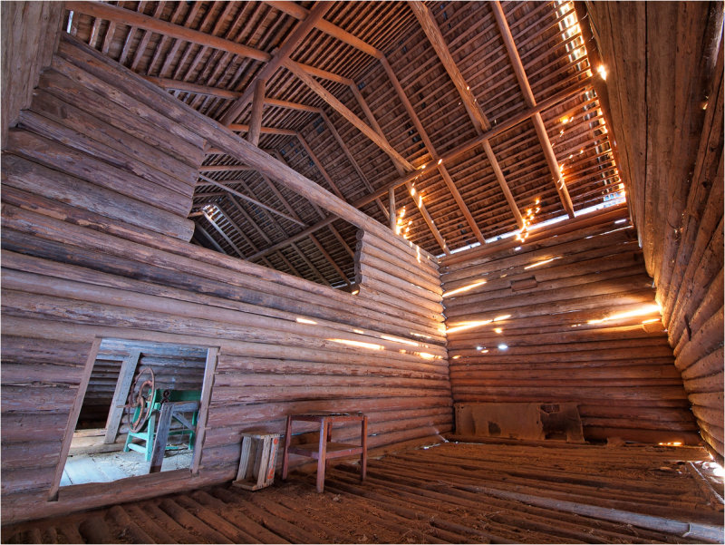 Old barn interior