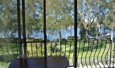  ... delightful view from one of the rooms @ Between Waters B&B
