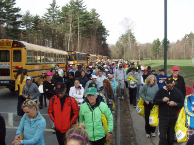 Walking to the Athlete's Village