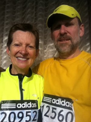 The selfie we took on our hotel balcony and used by the Alton Telegraph