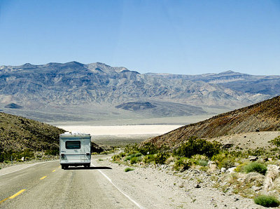 RV road to Panamint Valley