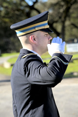 soldier saluting