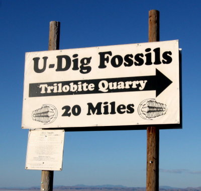 U Dig Fossil sign