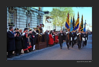 After the Service of Remembrance. The March Past & Salute