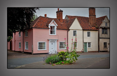 Houses at Bures Suffolk UK 