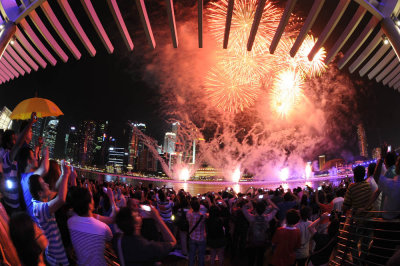 Singapore Countdown 2013 Fireworks at Marina Bay Sands