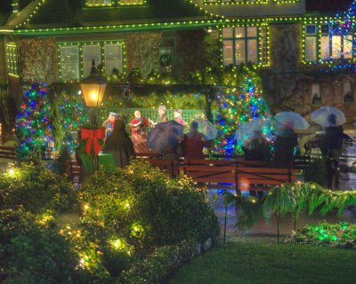 Carollers at Butchart Gardens.