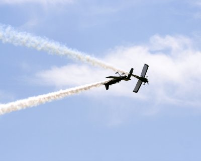 Aerobatics - they're a bit farther apart than they look!