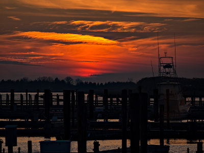 Sunset at the marina.