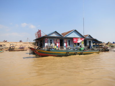 Tonle Sap Lake -- floating village