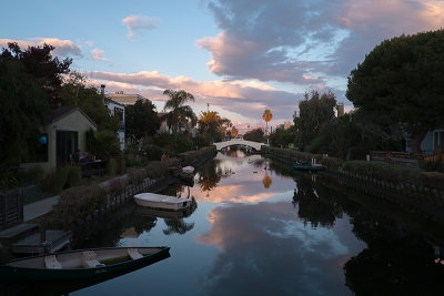 Venice Canals Sunset, December 30, 2012