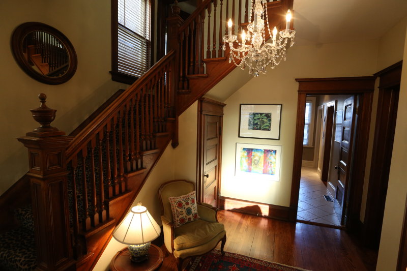 Foyer from front door kitchen in back