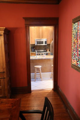 Dining room looking toward kitchen