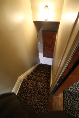 butler's stairs looking down to kitchen