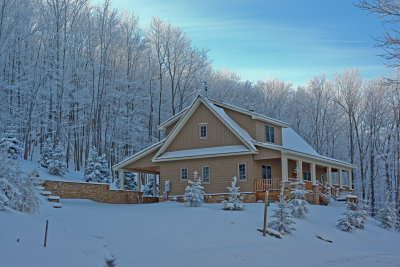 Freshly Fallen Snow on this West Virginia home