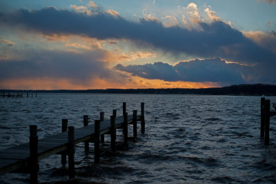 Elk River Winter Sunset