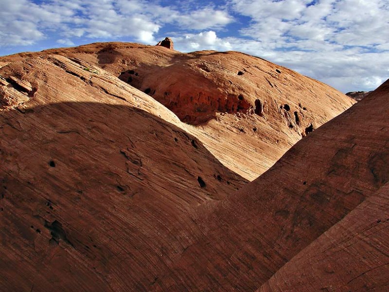 Red canyon walls