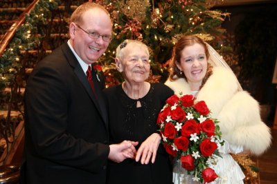 Grandma C with the happy couple