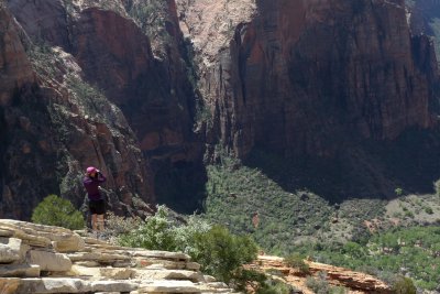 Jess at Angels Landing