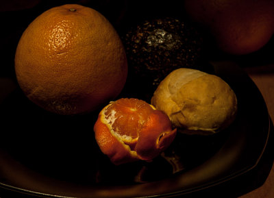 Grapefruit, Avocado, Bread, Tangerine