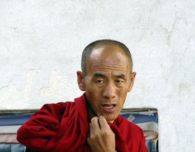 One serious monk