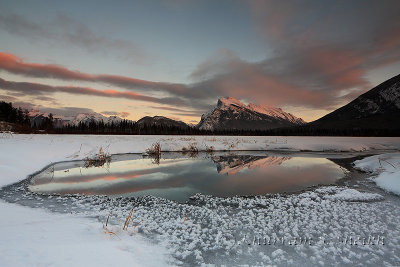 Vermillion Lakes Sunsets - December 2012