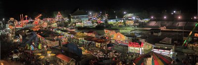 Marshield Fair at night