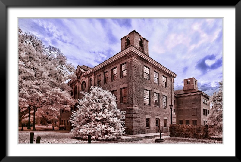 McGlothlin Street Hall in False Color Infrared