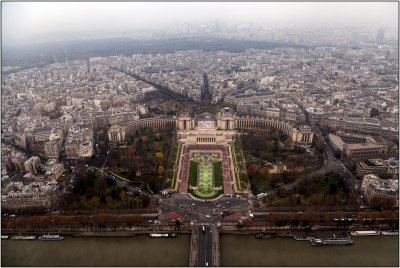 A View of The Trocadro from the top of the Eiffel Tower