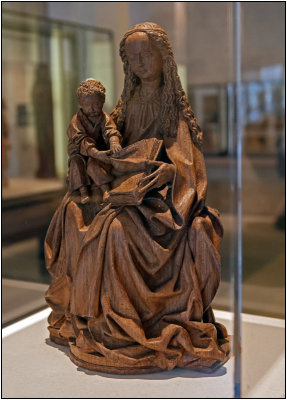 La Vierge a l'Enfant Assise Sur Un Pliant