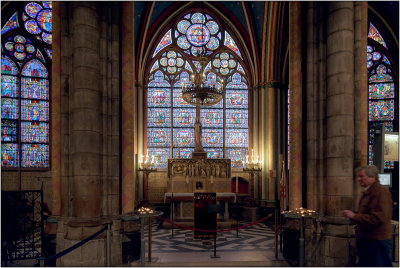 Inside Cathdrale Notre Dame de Paris