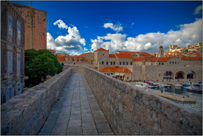 Walkway on top of Dubrovnik's Wall