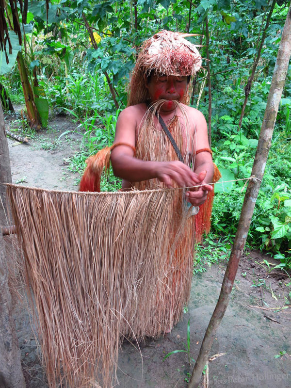 Making grass clothing