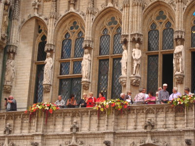 VUE DEPUIS LE PREMIER ETAGE DE L'HOTEL DE VILLE