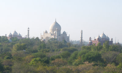 View from our room in Agra