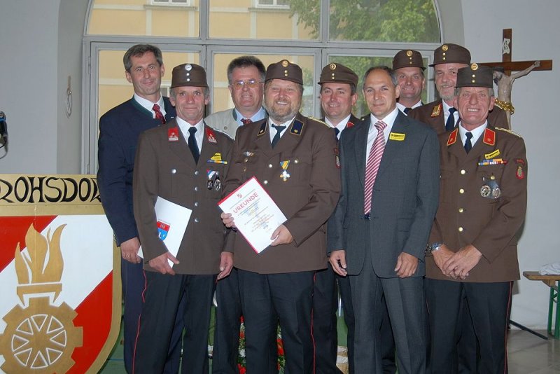 Ehrung nach der Messe im Schlo