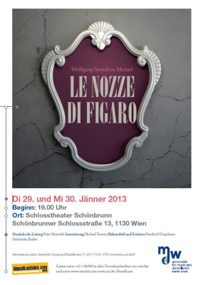 Plakat: Le Nozze di Figaro