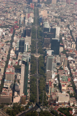 Vista Aerea de la Avenida de la Reforma