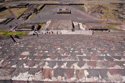 Detalle de las Gradas de la Piramide Del Sol