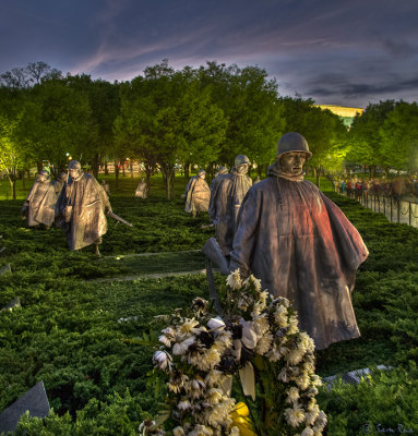 Korean War Veterans Memorial in HDR