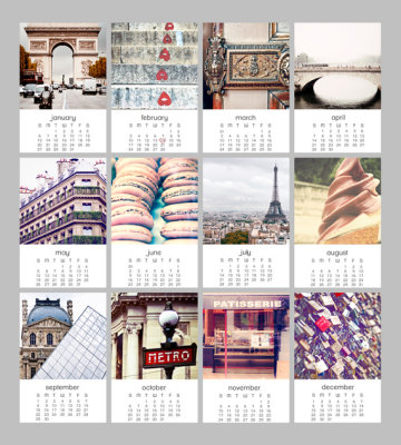 2013 Paris Calendar