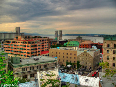 Quebec City. View on St. Lawrence River