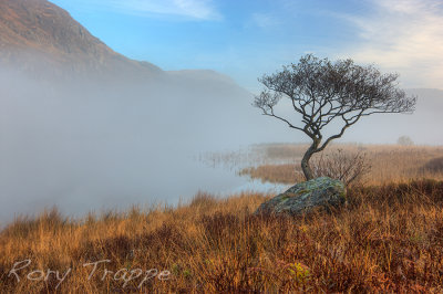 Early morning mist on Llyn Dinas