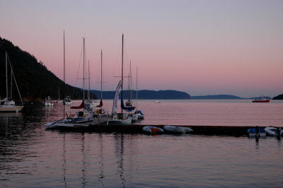 Sunset at Cascade Harbor, Orcas Island